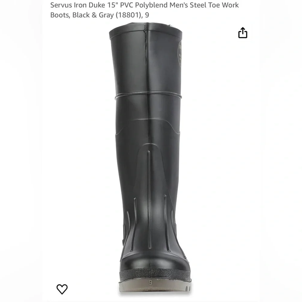 NWOT servus iron duke 15” poly end steel toe work boot